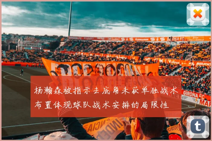 杨瀚森被指示去底角未获单独战术布置体现球队战术安排的局限性